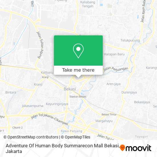 Adventure Of Human Body  Summarecon Mall Bekasi map