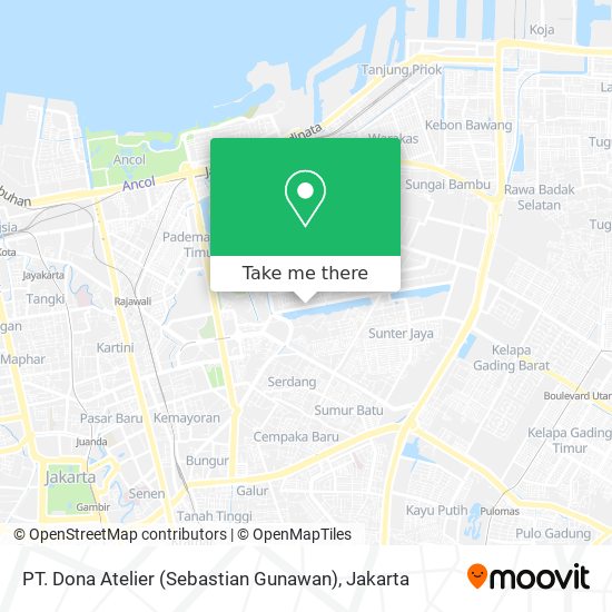PT. Dona Atelier (Sebastian Gunawan) map