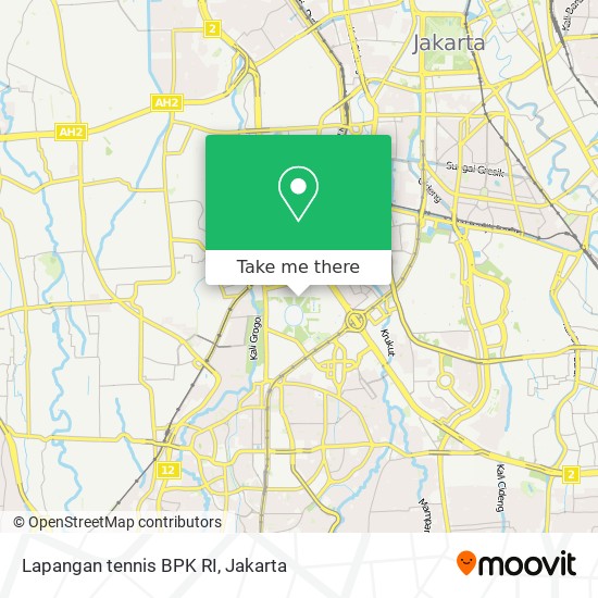 Lapangan tennis BPK RI map