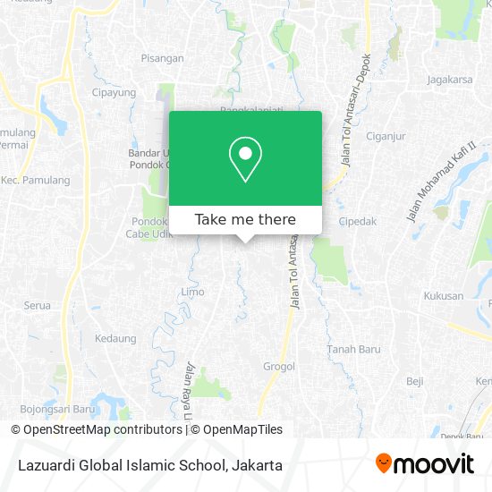 Lazuardi Global Islamic School map