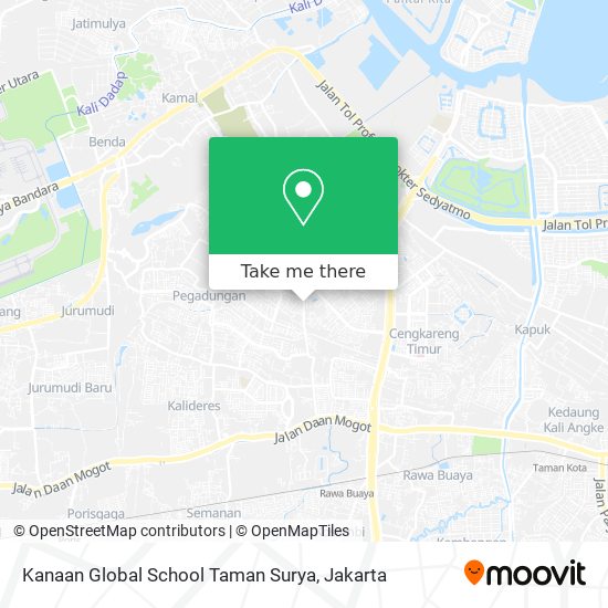 Kanaan Global School Taman Surya map