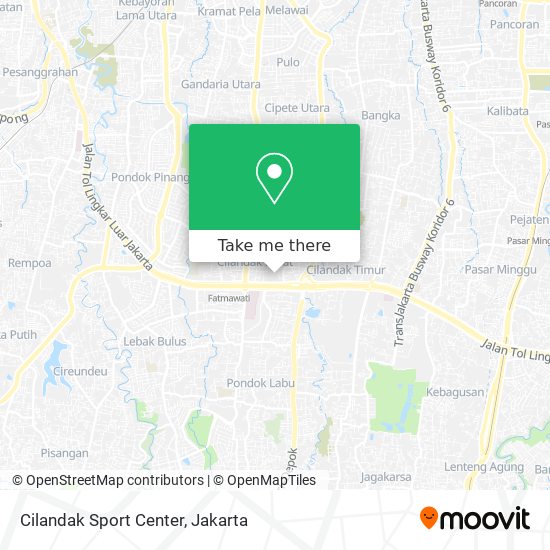 Cilandak Sport Center map