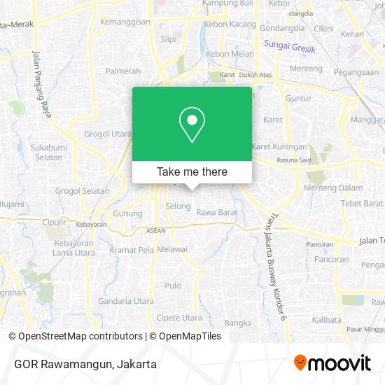 GOR Rawamangun map