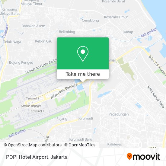 POP! Hotel Airport map