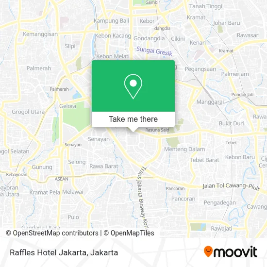 Raffles Hotel Jakarta map