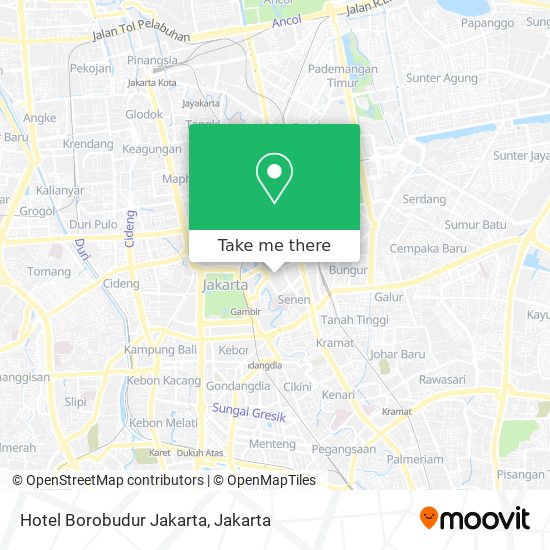 Hotel Borobudur Jakarta map