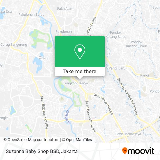 Suzanna Baby Shop BSD map