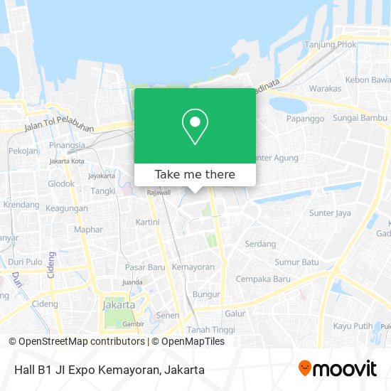 Hall B1 JI Expo Kemayoran map