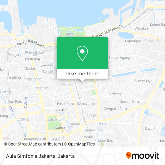 Aula Simfonia Jakarta map