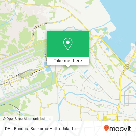 DHL Bandara Soekarno-Hatta map