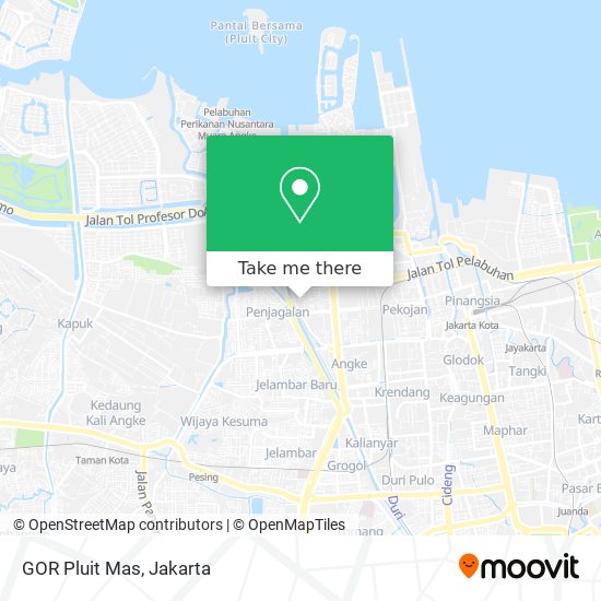 GOR Pluit Mas map