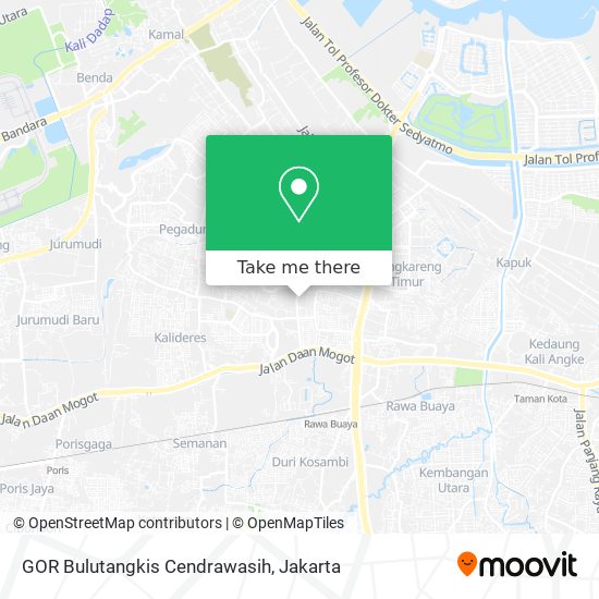 GOR Bulutangkis Cendrawasih map
