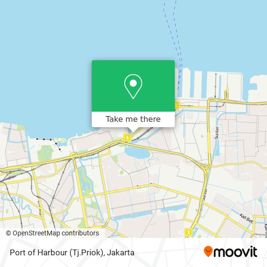 Port of Harbour (Tj.Priok) map