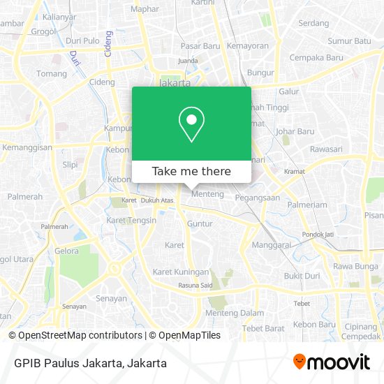 GPIB Paulus Jakarta map
