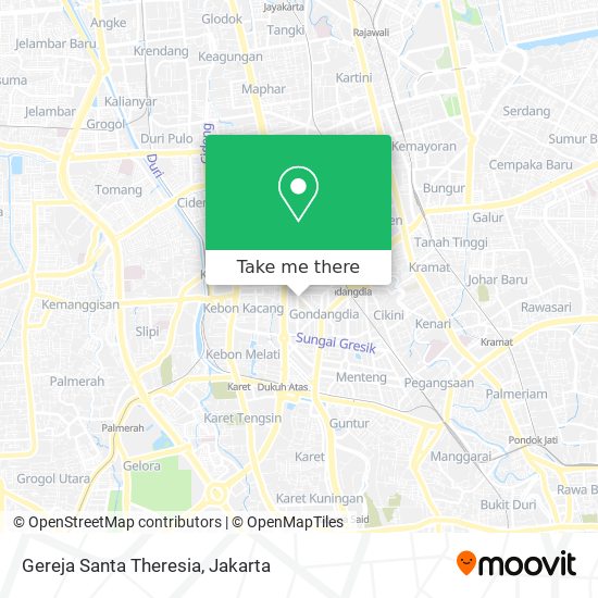 Gereja Santa Theresia map