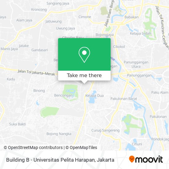 Building B - Universitas Pelita Harapan map