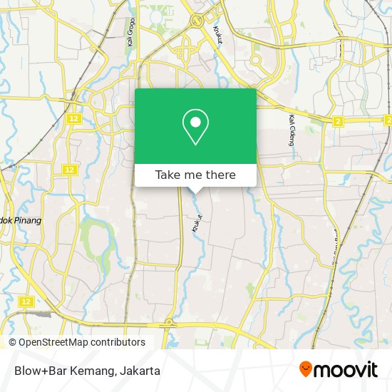 Blow+Bar Kemang map