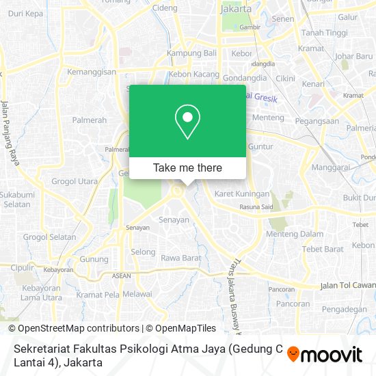 Sekretariat Fakultas Psikologi Atma Jaya (Gedung C Lantai 4) map