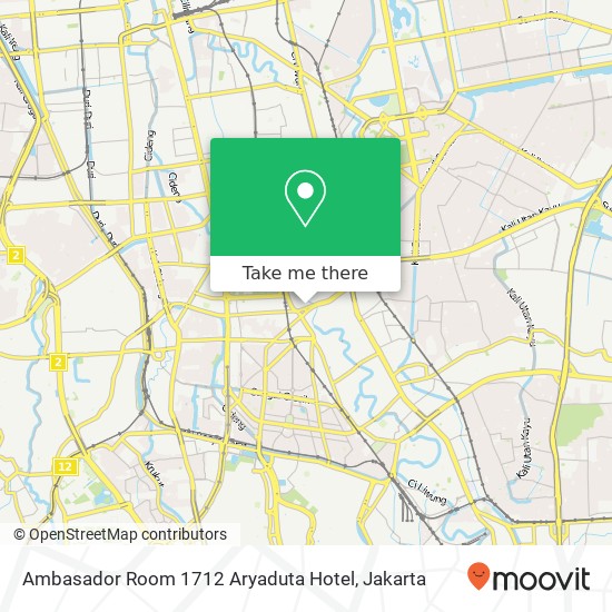 Ambasador Room 1712 Aryaduta Hotel map