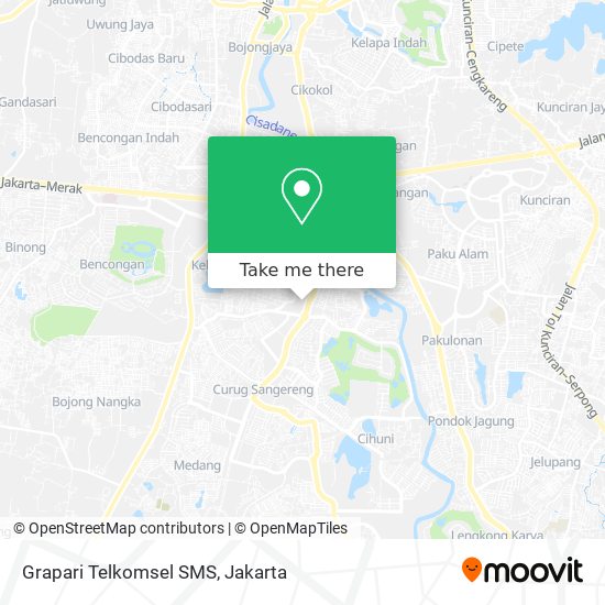 Grapari Telkomsel SMS map