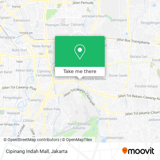 Cipinang Indah Mall map