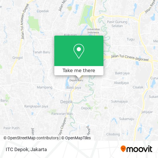 ITC Depok map