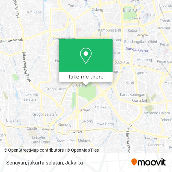 Senayan, jakarta selatan map