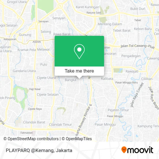 PLAYPARQ @Kemang map
