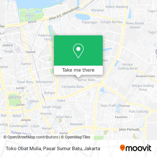 Toko Obat Mulia, Pasar Sumur Batu map