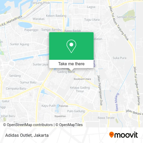 Adidas Outlet map