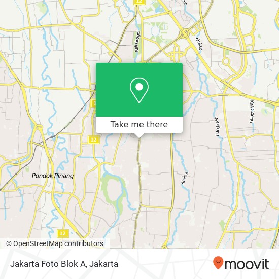 Jakarta Foto Blok A map