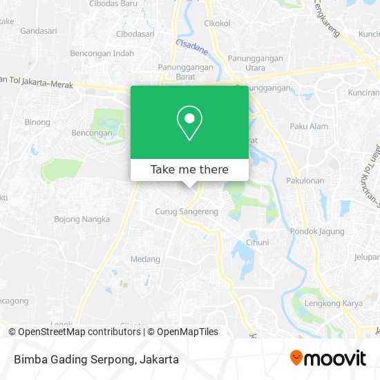 Bimba Gading Serpong map