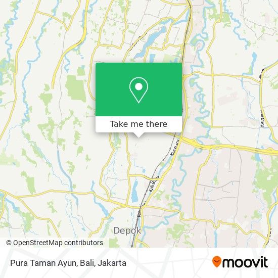 Pura Taman Ayun, Bali map