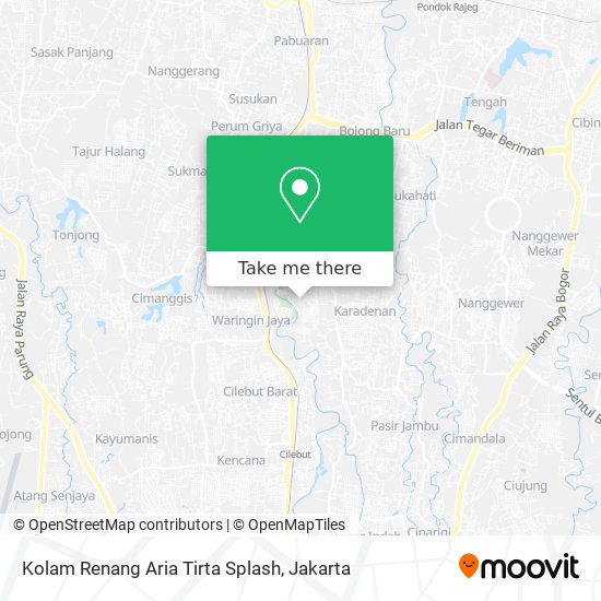 Kolam Renang Aria Tirta Splash map