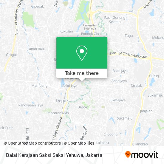 Balai Kerajaan Saksi Saksi Yehuwa map