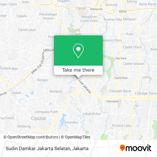 Sudin Damkar Jakarta Selatan map