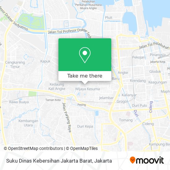 Suku Dinas Kebersihan Jakarta Barat map