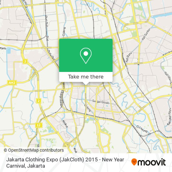 Jakarta Clothing Expo (JakCloth) 2015 - New Year Carnival map