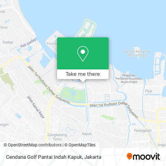 Cendana Golf Pantai Indah Kapuk map