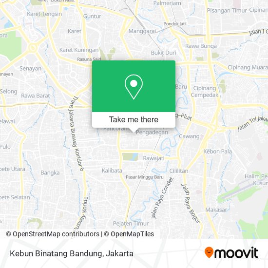 Kebun Binatang Bandung map