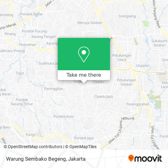 Warung Sembako Begeng map