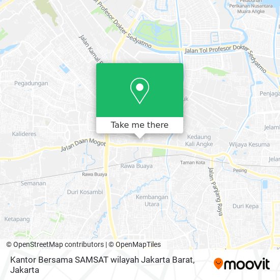 Kantor Bersama SAMSAT wilayah Jakarta Barat map