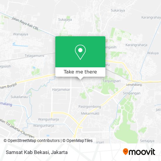 Samsat Kab Bekasi map