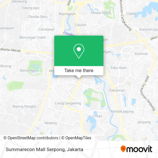 Summarecon Mall Serpong map