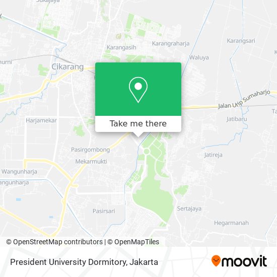 President University Dormitory map