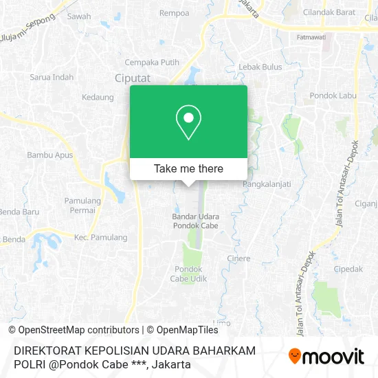 DIREKTORAT KEPOLISIAN UDARA BAHARKAM POLRI @Pondok Cabe *** map