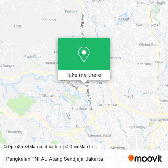 Pangkalan TNI AU Atang Sendjaja map