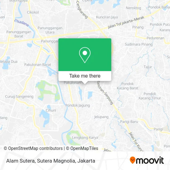 Alam Sutera, Sutera Magnolia map