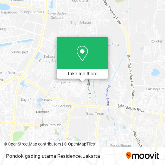 Pondok gading utama Residence map