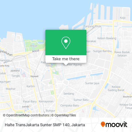 Halte TransJakarta Sunter SMP 140 map